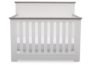 Delta Children Bianca with Rustic Haze (136) Providence 4-in-1 Crib, Front View b3b 1-Providence 4-in-1 Crib
