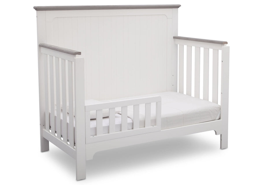 Delta Children Bianca with Rustic Haze (136) Providence 4-in-1 Crib, Toddler Bed Conversion b5b 10-Providence 4-in-1 Crib