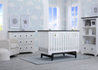 Delta Children Bianca with Rustic Ebony (135) Providence Classic 4-in-1 Convertible Crib (548650), Room, a1a 1-Providence Classic 4-in-1 Convertible Crib
