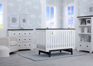 Delta Children Bianca with Rustic Ebony (135) Providence Classic 4-in-1 Convertible Crib (548650), Room, a1a 0-Providence Classic 4-in-1 Convertible Crib