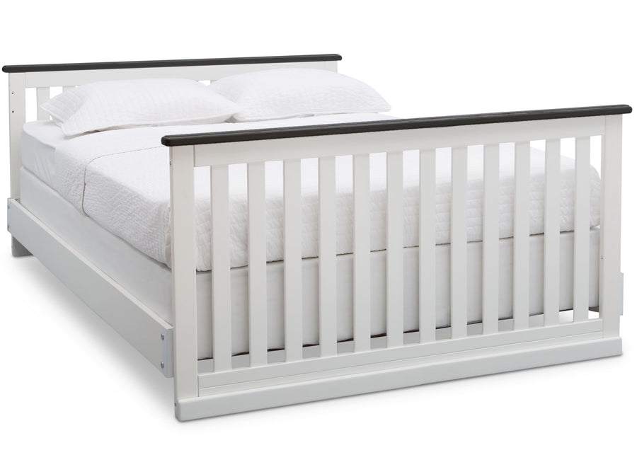 Delta Children Bianca with Rustic Ebony (135) Providence Classic 4-in-1 Convertible Crib (548650), Full Size Bed, a6a 6-Providence Classic 4-in-1 Convertible Crib