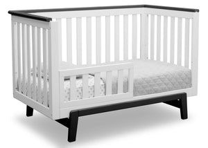 Delta Children Bianca with Rustic Ebony (135) Providence Classic 4-in-1 Convertible Crib (548650), Toddler Bed, a4a 5-Providence Classic 4-in-1 Convertible Crib