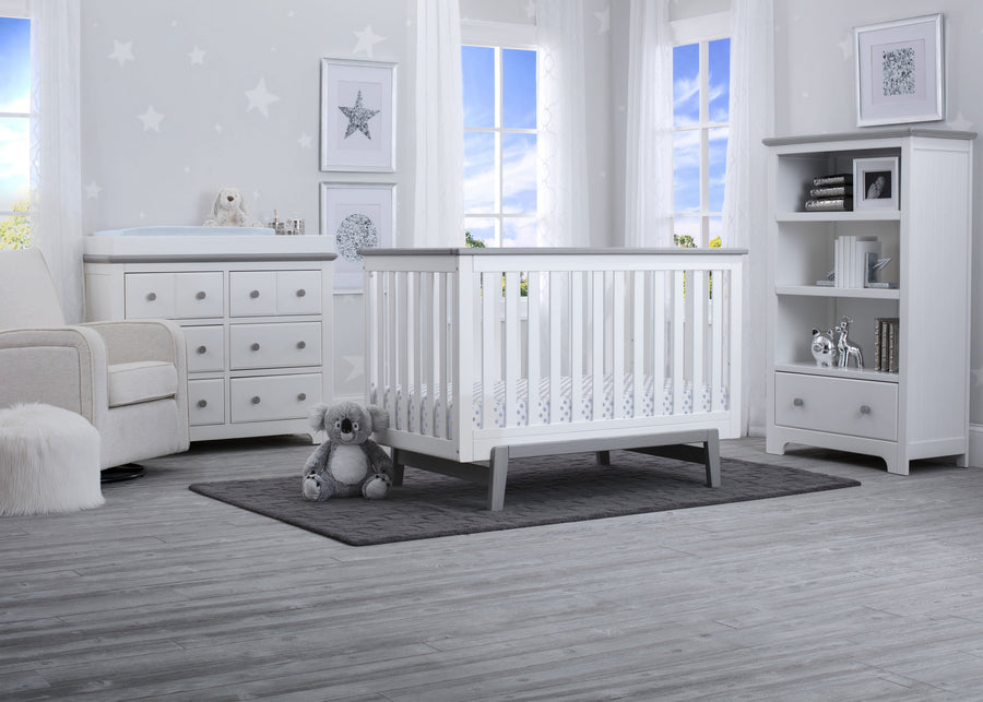 Delta Children Bianca with Rustic Haze (136) Providence Classic 4-in-1 Convertible Crib (548650), Room, b1b 7-Providence Classic 4-in-1 Convertible Crib