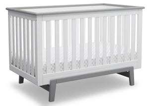 Delta Children Bianca with Rustic Haze (136) Providence Classic 4-in-1 Convertible Crib (548650), Right Angle, b3b 10-Providence Classic 4-in-1 Convertible Crib