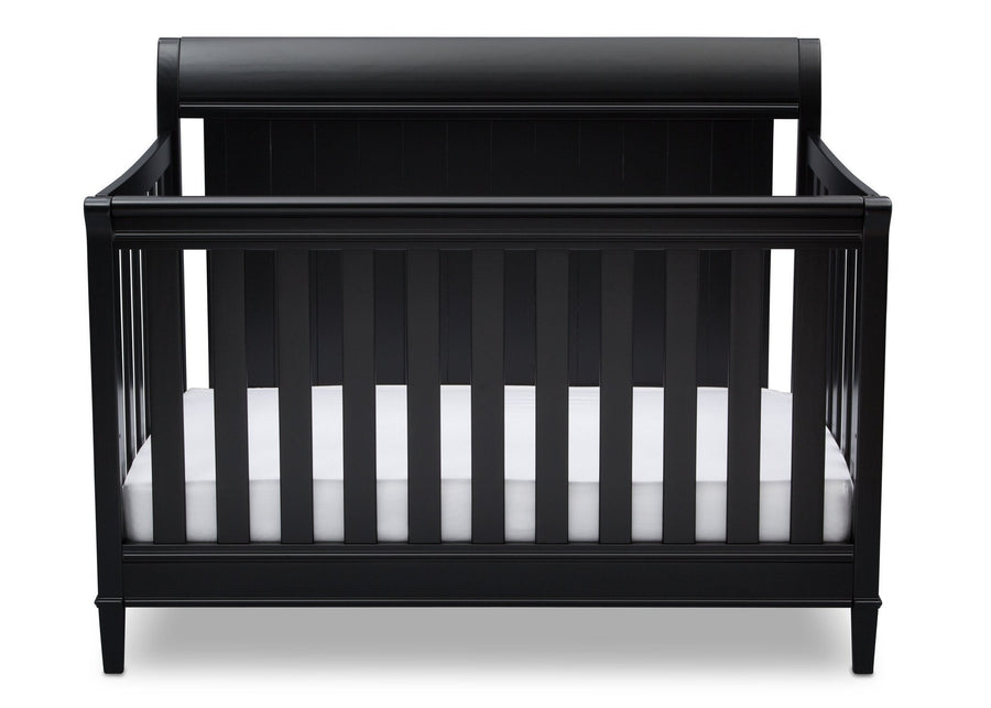 Delta Children Ebony (0011) New Haven 4-in-1 Crib, Front View, a2a 2-New Haven 4-in-1 Crib