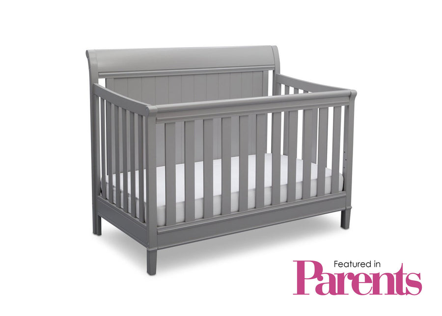 Delta Children Grey (026) New Haven 4-in-1 Crib, With Seal, b7b 32-New Haven 4-in-1 Crib