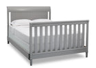 Delta Children Grey (026) New Haven 4-in-1 Crib, Angled Conversion to Full Size Bed, b6b 12-New Haven 4-in-1 Crib