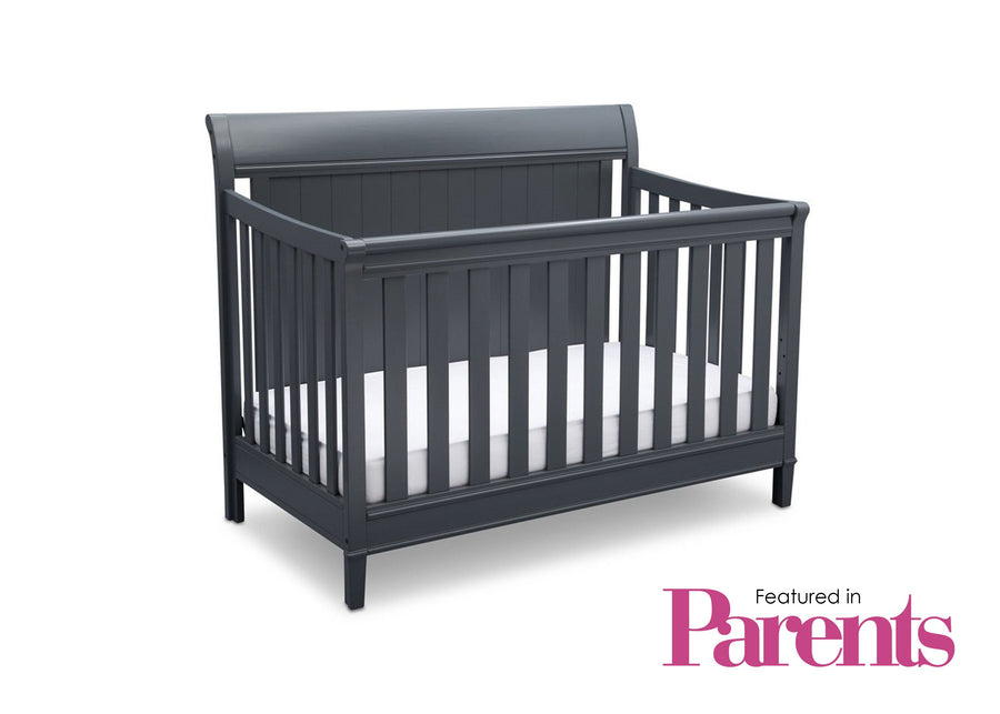 Delta Children Charcoal (029) New Haven 4-in-1 Crib, With Seal, c7c 31-New Haven 4-in-1 Crib