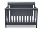 Delta Children Charcoal (029) New Haven 4-in-1 Crib, Front View, c2c 14-New Haven 4-in-1 Crib