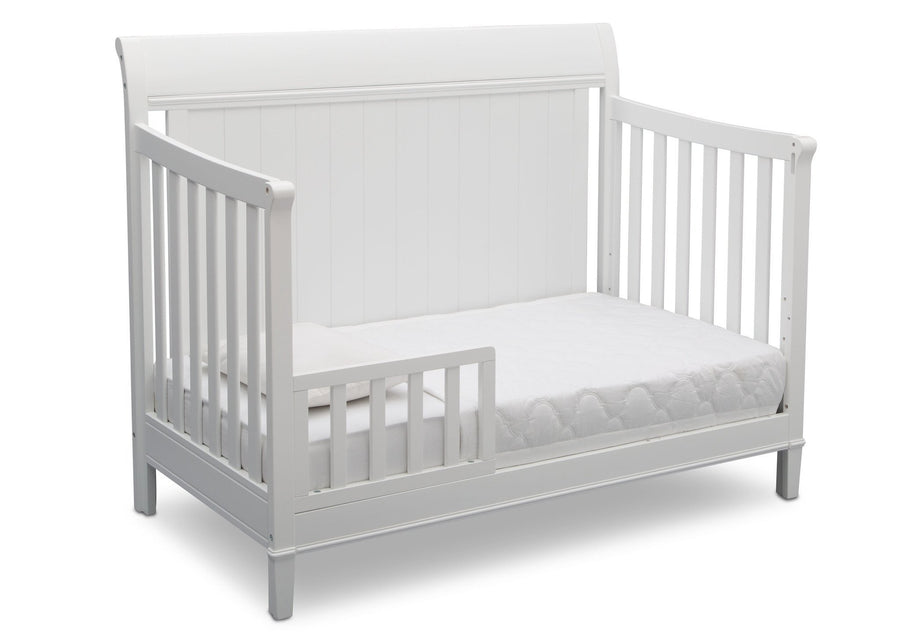 Delta Children Bianca (130) New Haven 4-in-1 Crib, Angled Conversion to Toddler Bed, d4d 22-New Haven 4-in-1 Crib