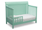 Delta Children Aqua (347) New Haven 4-in-1 Crib, Angled Conversion to Toddler Bed, e4e 28-New Haven 4-in-1 Crib