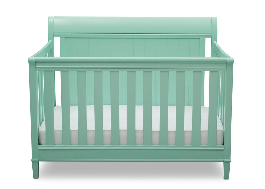 Delta Children Aqua (347) New Haven 4-in-1 Crib, Front View, e2e 26-New Haven 4-in-1 Crib