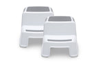 Grey (2094) 2-Toddler Step Stool for Boys & Girls - 2 Pack