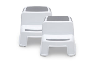 Grey (2094) 2-Toddler Step Stool for Boys & Girls - 2 Pack