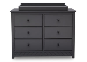 Delta Children Charcoal (029) Bennington Elite 6 Drawer Dresser Front View b2b 0-Bennington Elite 6 Drawer Dresser