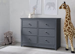 Delta Children Charcoal (029) Bennington Elite 6 Drawer Dresser Hangtag b1b