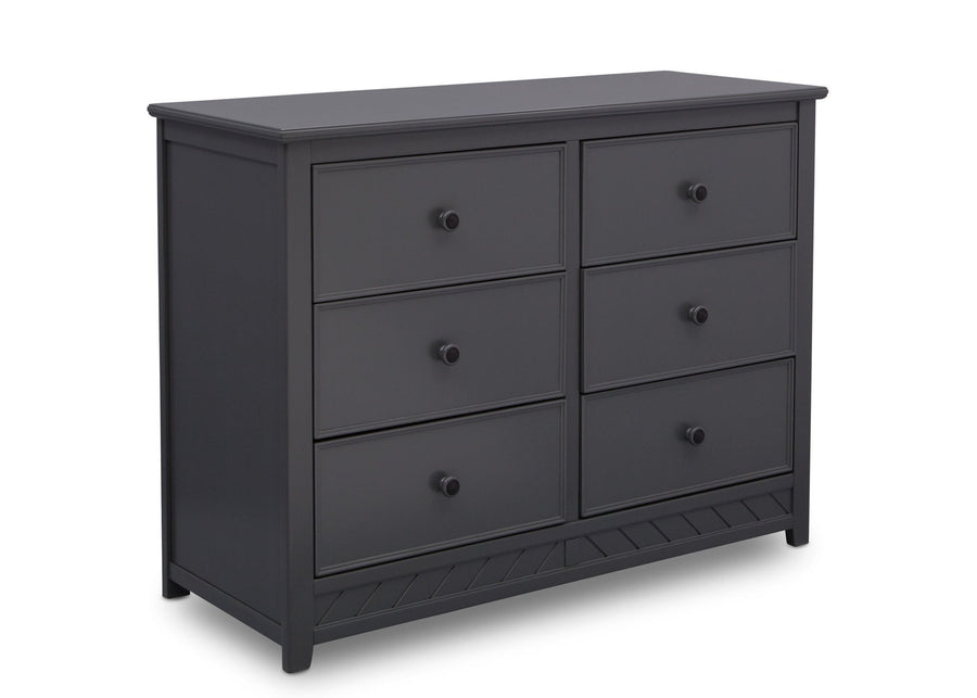 Delta Children Charcoal (029) Bennington Elite 6 Drawer Dresser Side View b3b 5-Bennington Elite 6 Drawer Dresser