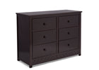 Delta Children Dark Espresso (958) Bennington Elite 6 Drawer Dresser Side View c3c 8-Bennington Elite 6 Drawer Dresser