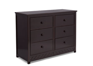 Delta Children Dark Espresso (958) Bennington Elite 6 Drawer Dresser Side View c3c 10-Bennington Elite 6 Drawer Dresser
