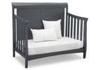 Delta Children Charcoal Grey (029) Bennington Elite Sleigh 4-in-1 Convertible Crib (550650), Day Bed, a5a 5-Bennington Elite Sleigh 4-in-1 Convertible Crib