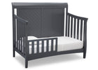 Delta Children Charcoal Grey (029) Bennington Elite Sleigh 4-in-1 Convertible Crib (550650), Toddler Bed, a4a 4-Bennington Elite Sleigh 4-in-1 Convertible Crib