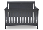 Delta Children Charcoal Grey (029) Bennington Elite Sleigh 4-in-1 Convertible Crib (550650), Straight, a2a 2-Bennington Elite Sleigh 4-in-1 Convertible Crib