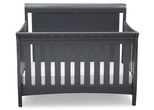 Delta Children Charcoal Grey (029) Bennington Elite Sleigh 4-in-1 Convertible Crib (550650), Straight, a2a 16-Bennington Elite Sleigh 4-in-1 Convertible Crib