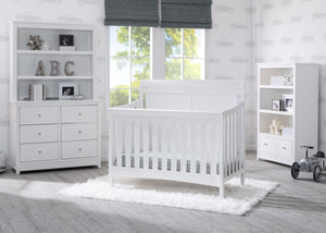 Delta Children Bianca (130) Bennington Elite Sleigh 4-in-1 Convertible Crib (550650), Room, b1b 0-Bennington Elite Sleigh 4-in-1 Convertible Crib