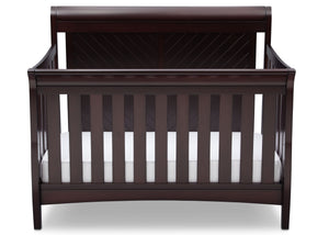 Delta Children Dark Espresso (958) Bennington Elite Sleigh 4-in-1 Convertible Crib (550650), Straight, c2c 10-Bennington Elite Sleigh 4-in-1 Convertible Crib