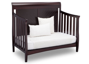 Delta Children Dark Espresso (958) Bennington Elite Sleigh 4-in-1 Convertible Crib (550650), Day Bed, c5c 13-Bennington Elite Sleigh 4-in-1 Convertible Crib