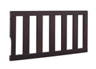 Delta Children Dark Espresso (958) Bennington Elite Toddler Guardrail (550725), Right Angle, c2c 2-Bennington Elite Toddler Guardrail (550725)