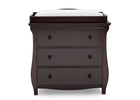 DCB: Dark Chocolate (207) 10-Lancaster 3 Drawer Dresser with Changing Top