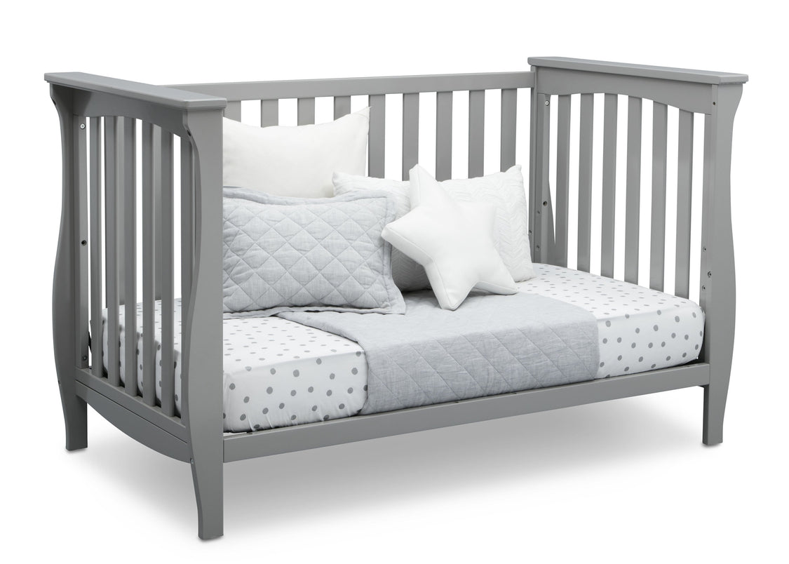 Delta Children Grey (026) Lancaster 3-in-1 Convertible Crib (552330), Daybed, a4a