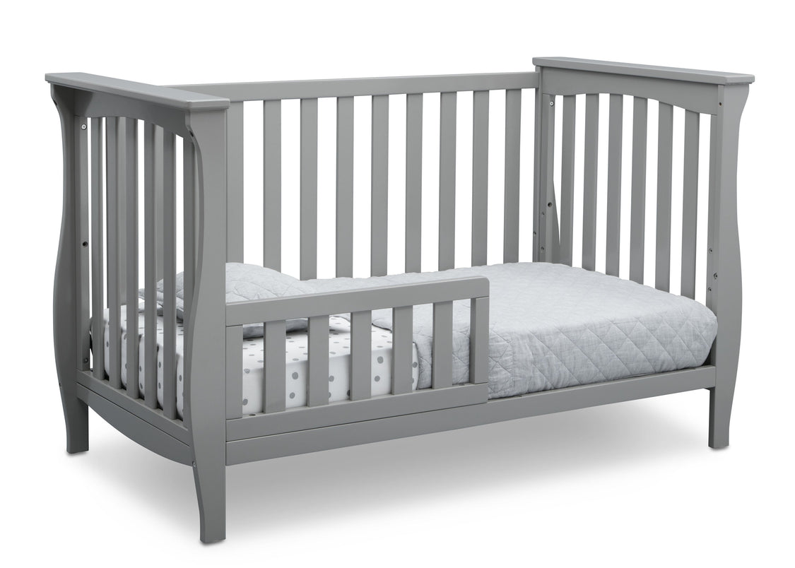 Delta Children Grey (026) Lancaster 3-in-1 Convertible Crib (552330), Toddler Bed, a5a