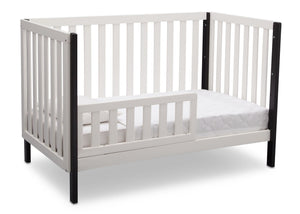  Bianca with Black (117) 22-Milo 3-in-1 Convertible Crib