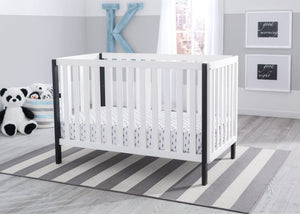  Bianca with Black (117) 3-Milo 3-in-1 Convertible Crib