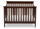 Delta Children Walnut (1316)) Greyson Signature 4-in-1 Crib, front view, d2d 21-Greyson Signature 4-in-1 Convertible Crib