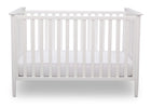 Delta Children Bianca White (130) Greyson 3-in-1 Crib, Front View, a1a 8-Greyson 3-in-1 Crib