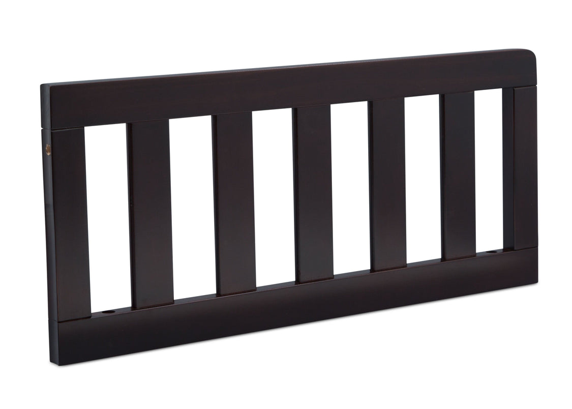 Delta Children Dark Chocolate (207) Toddler Guardrail (553727), Angle View c2c