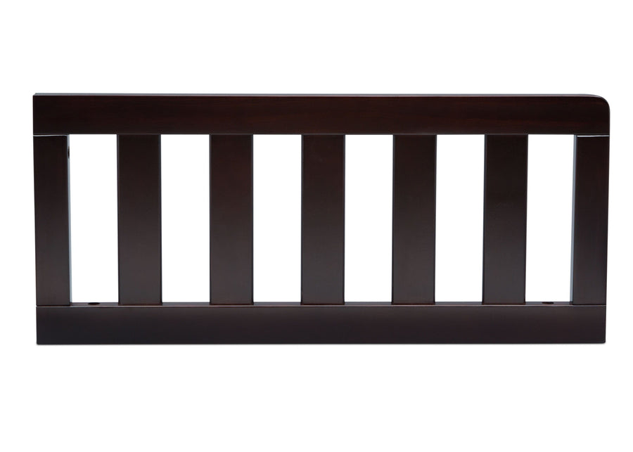 Delta Children Dark Chocolate (207) Toddler Guardrail (553727), Front View c1c 1-Toddler Guardrail (553727)