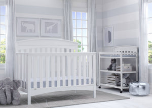 Delta Children Bianca (130) Bennington Elite Arched 4-in-1 Convertible Crib, Room, b1b 1-Bennington Elite Arched 4-in-1 Convertible Crib
