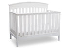 Delta Children Bianca (130) Bennington Elite Arched 4-in-1 Convertible Crib, Crib Angle, b3b 9-Bennington Elite Arched 4-in-1 Convertible Crib