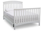 Delta Children Bianca (130) Bennington Elite Arched 4-in-1 Convertible Crib, Full Size Bed, b6b 12-Bennington Elite Arched 4-in-1 Convertible Crib