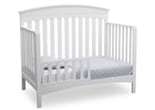 Delta Children Bianca (130) Bennington Elite Arched 4-in-1 Convertible Crib, Toddler Bed Angle, b4b 10-Bennington Elite Arched 4-in-1 Convertible Crib
