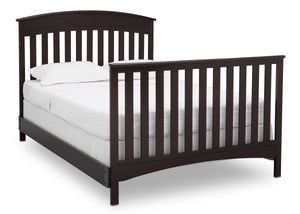 Delta Children Dark Espresso (958) Bennington Elite Arched 4-in-1 Convertible Crib, Full Size Bed, c6c 20-Bennington Elite Arched 4-in-1 Convertible Crib