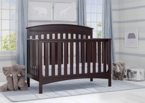 Delta Children Dark Espresso (958) Bennington Elite Arched 4-in-1 Convertible Crib 35-Bennington Elite Arched 4-in-1 Convertible Crib