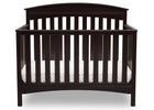 Delta Children Dark Espresso (958) Bennington Elite Arched 4-in-1 Convertible Crib, Crib Front, c2c 14-Bennington Elite Arched 4-in-1 Convertible Crib