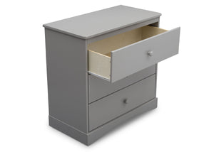 Grey (026) 7-Skylar 3 Drawer Dresser with Changing Top