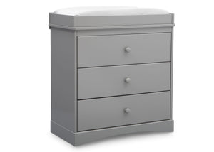 Grey (026) 5-Skylar 3 Drawer Dresser with Changing Top