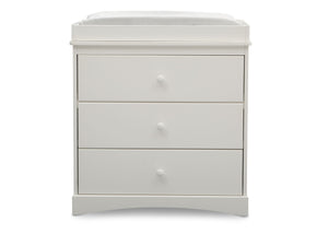 Bianca White (130) 1-Skylar 3 Drawer Dresser with Changing Top
